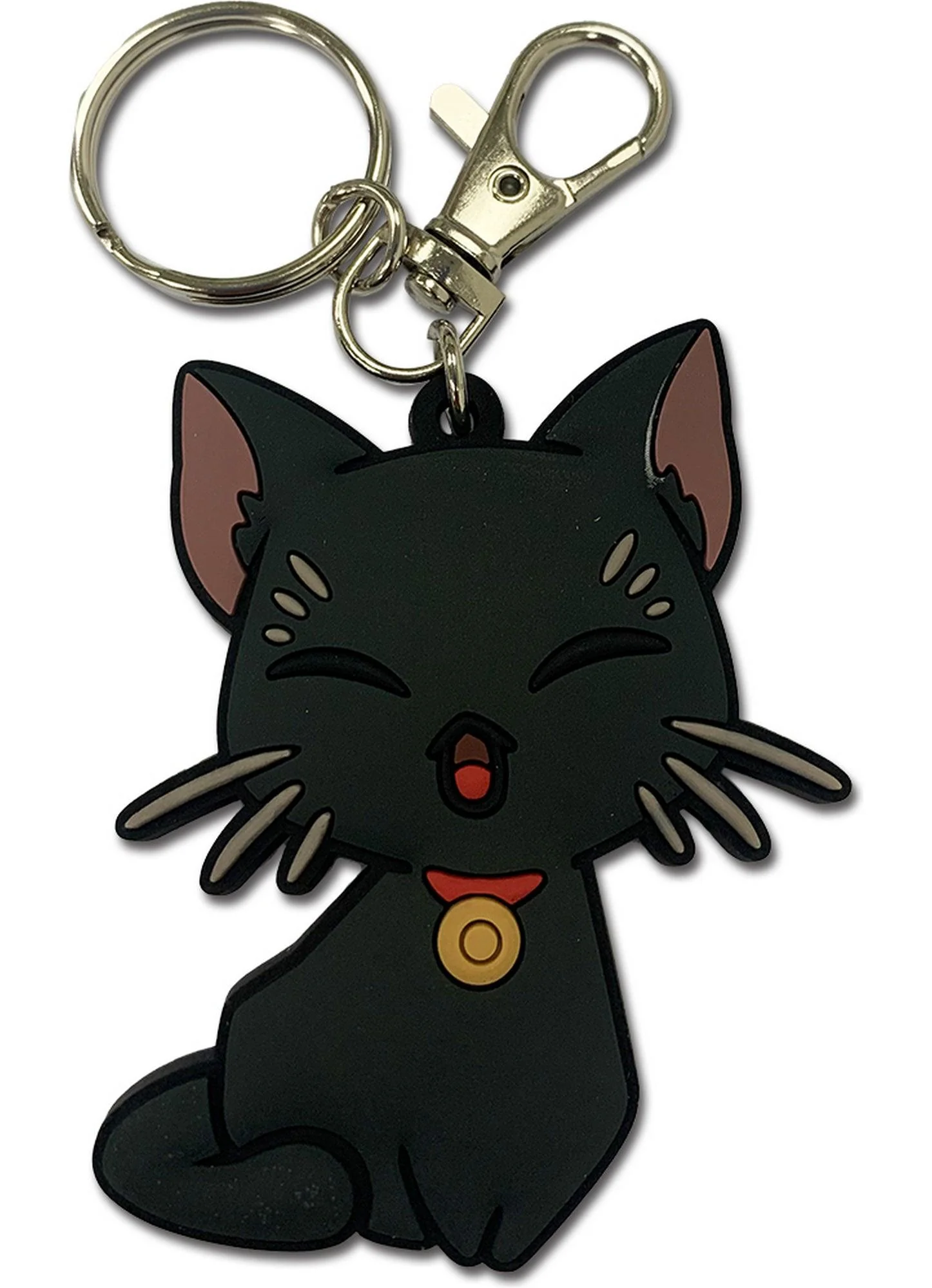 Akudama Drive- Black Cat PVC Keychain