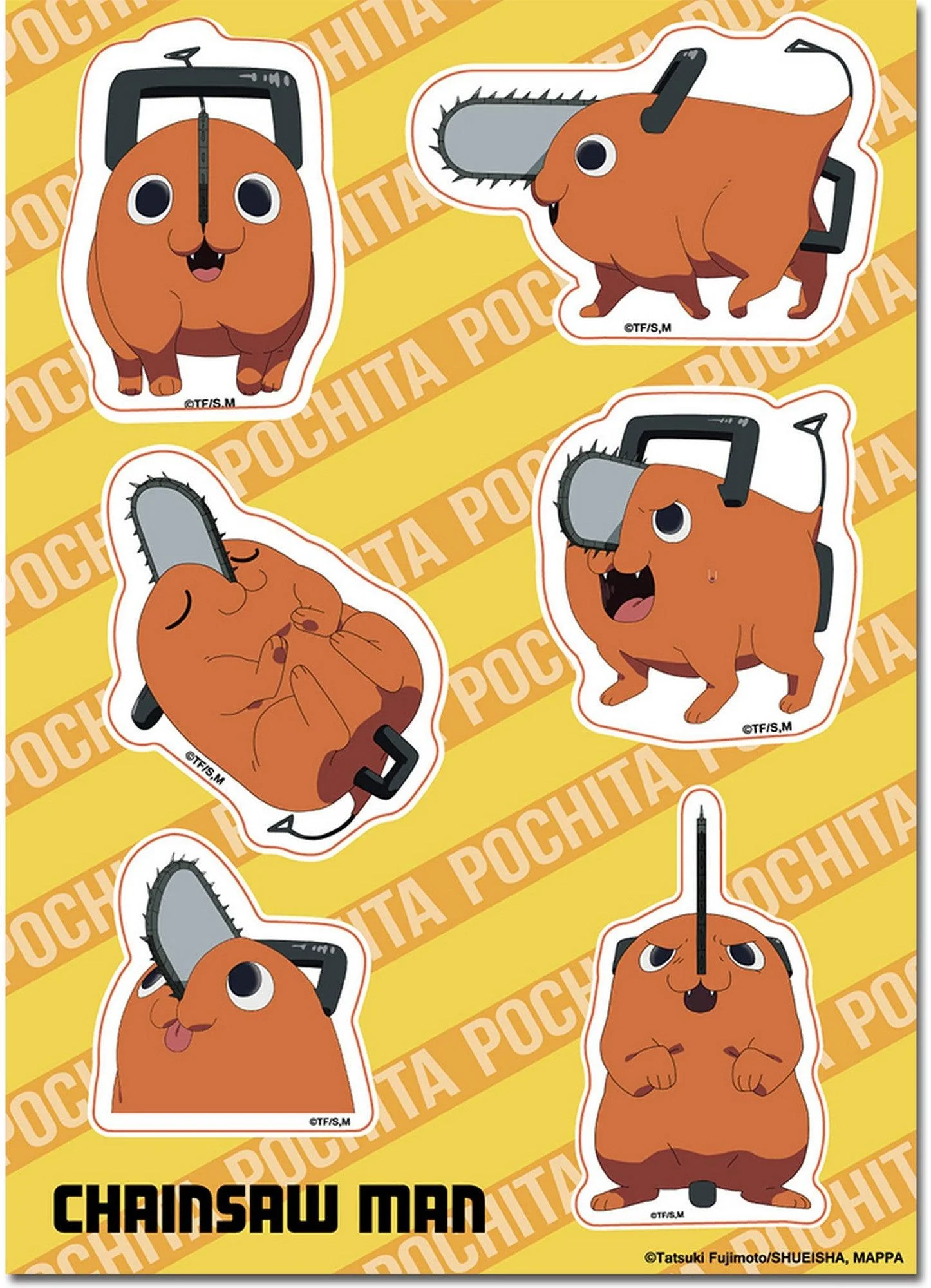 Chainsaw Man - Pochita Sticker 5" X 7"