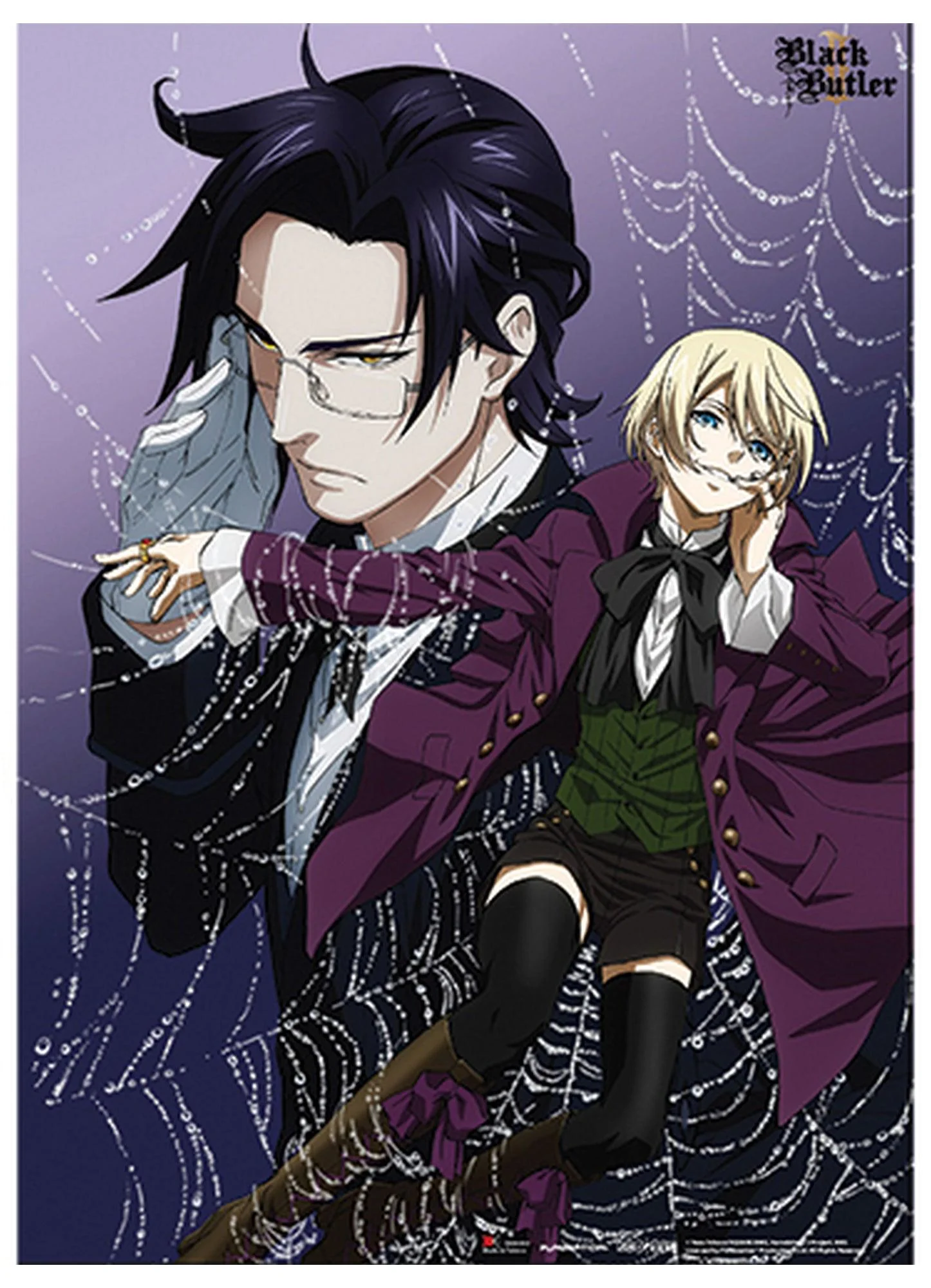 Black Butler 2 - Claude Faustus And Alois Trancy In Web Wall Scroll