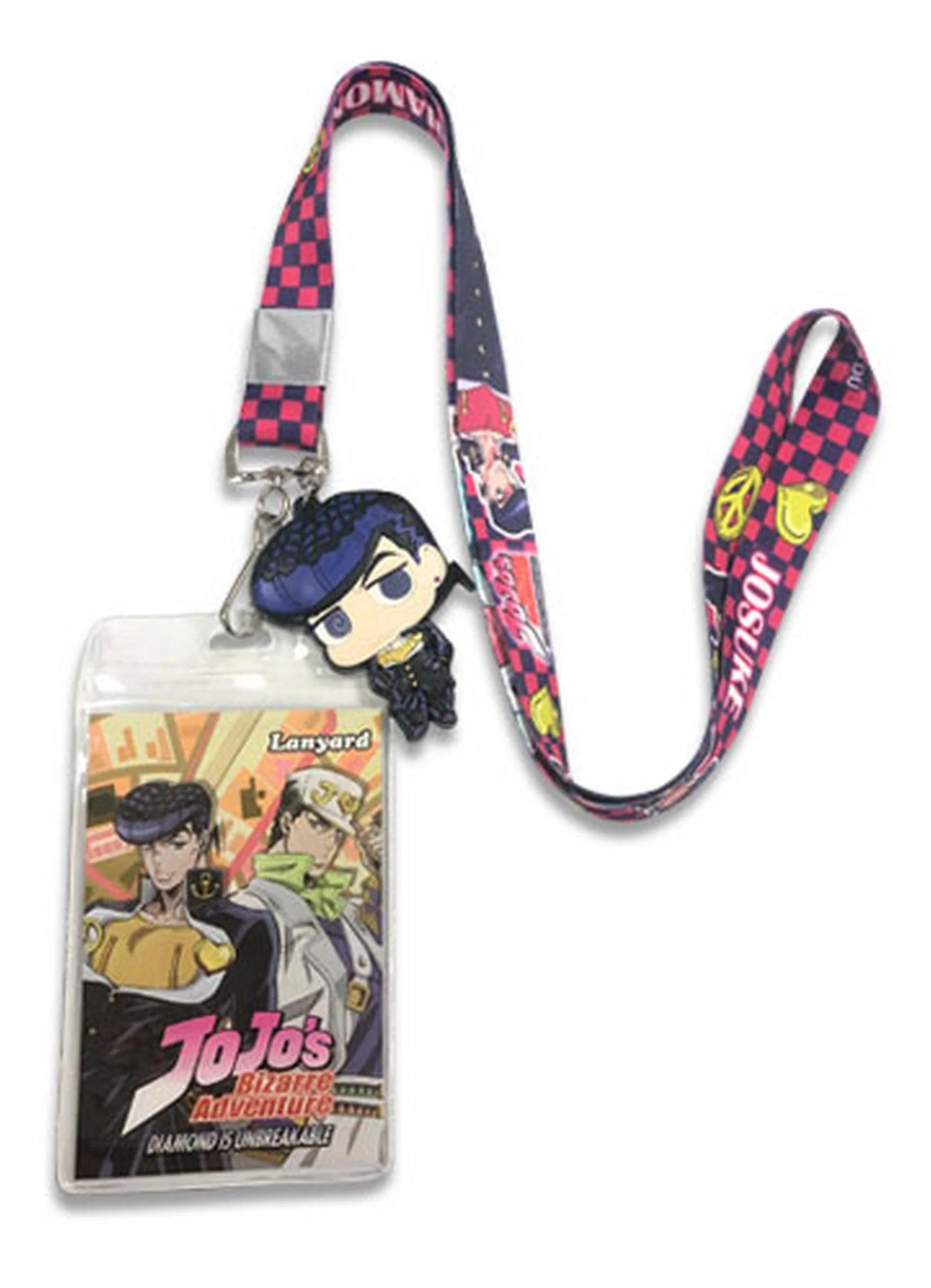 Jojo's Bizarre Adventure Diamond Is Unbreakable - Josuke Higashikata & Shining Diamond Lanyard