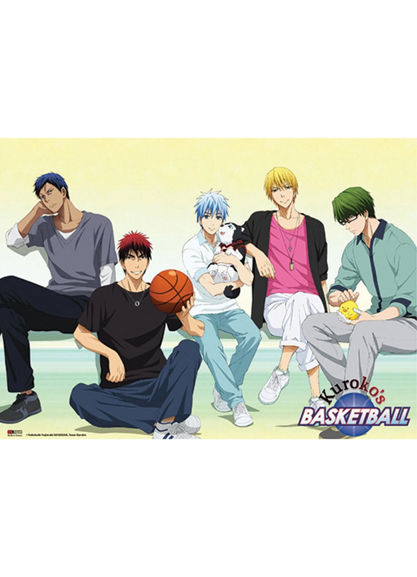 Kuroko's Basketball - Casual Wear Wall Scroll