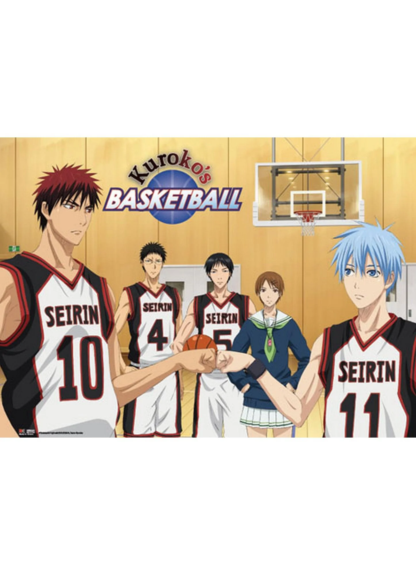 Kuroko's Basketball - Seirin Wall Scroll