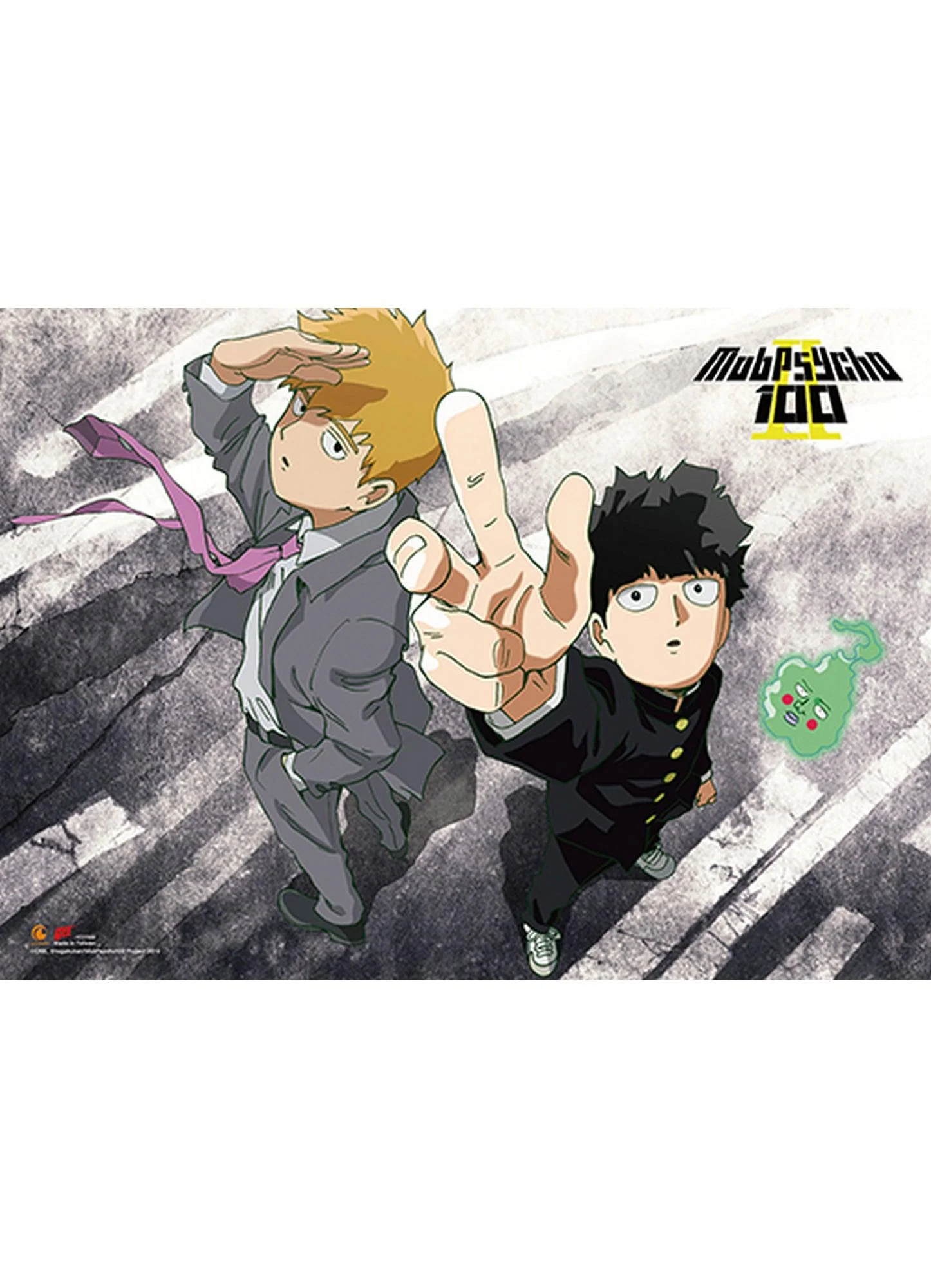 Mob Psycho 100 S2 - Shigeo Kageyama "Mob" & Reigen Arataka & Ekubo "Dimple" 02 Wall Scroll