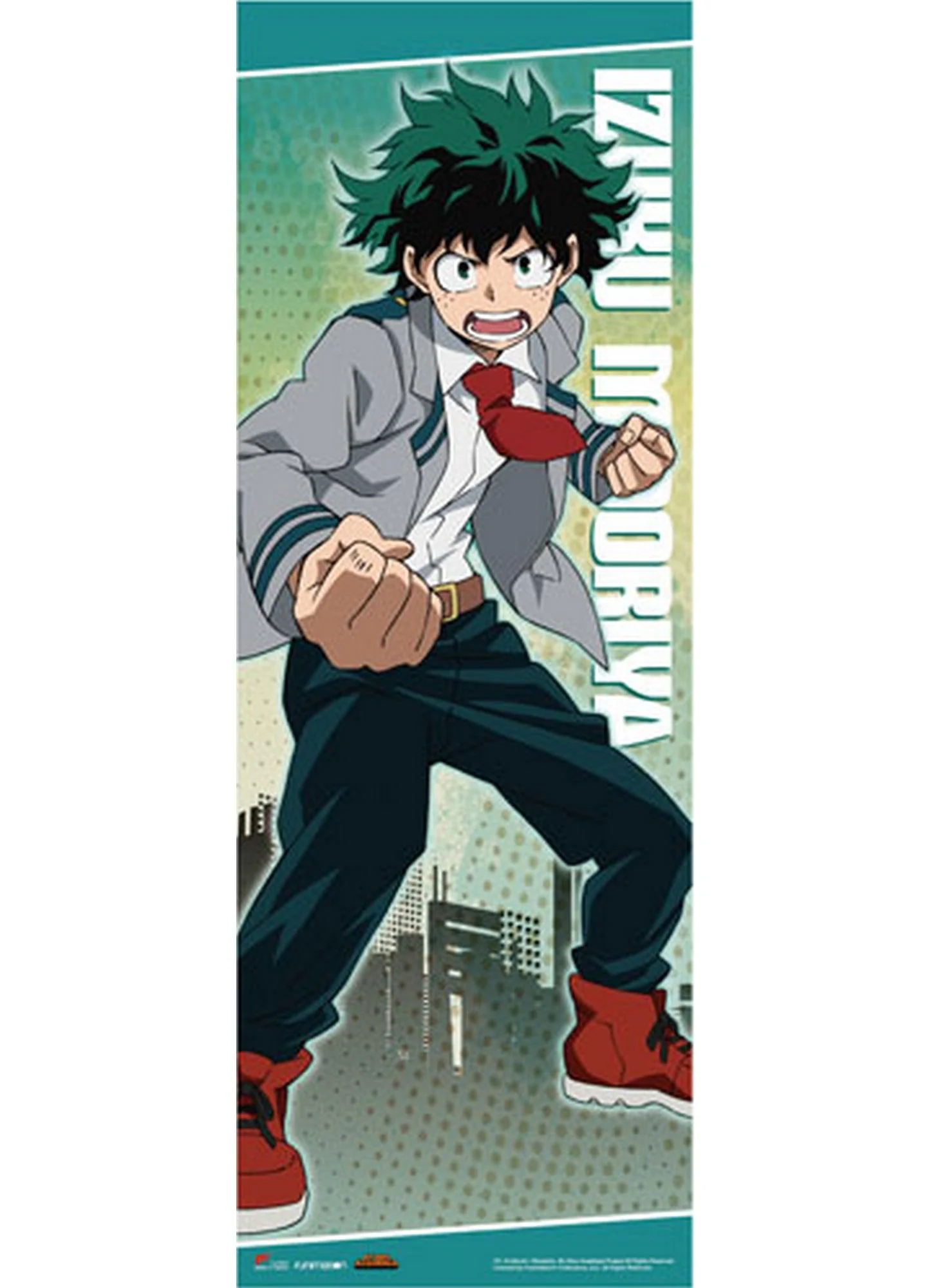 My Hero Academia - Midoriya Izuku "Deku" Uniform Human Size Se Wall Scroll