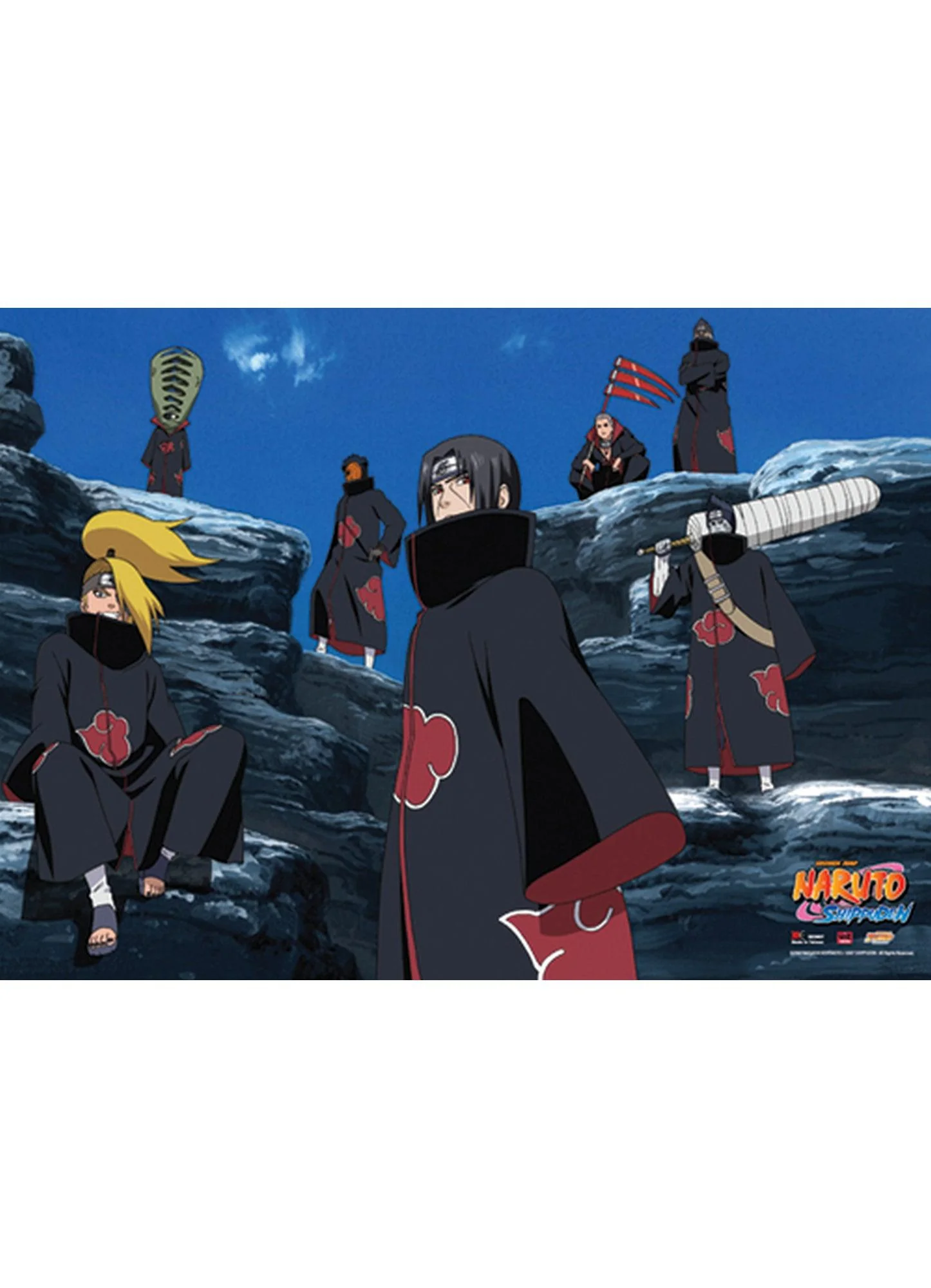 Naruto Shippuden - 7 Akatsuki Wall Scroll