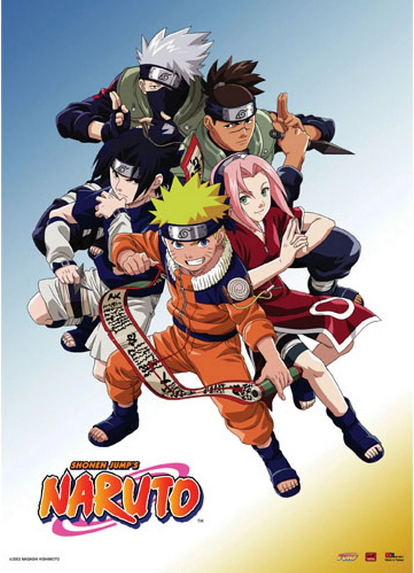 Naruto - Team 7 & Iruka-sensei Wall Scroll