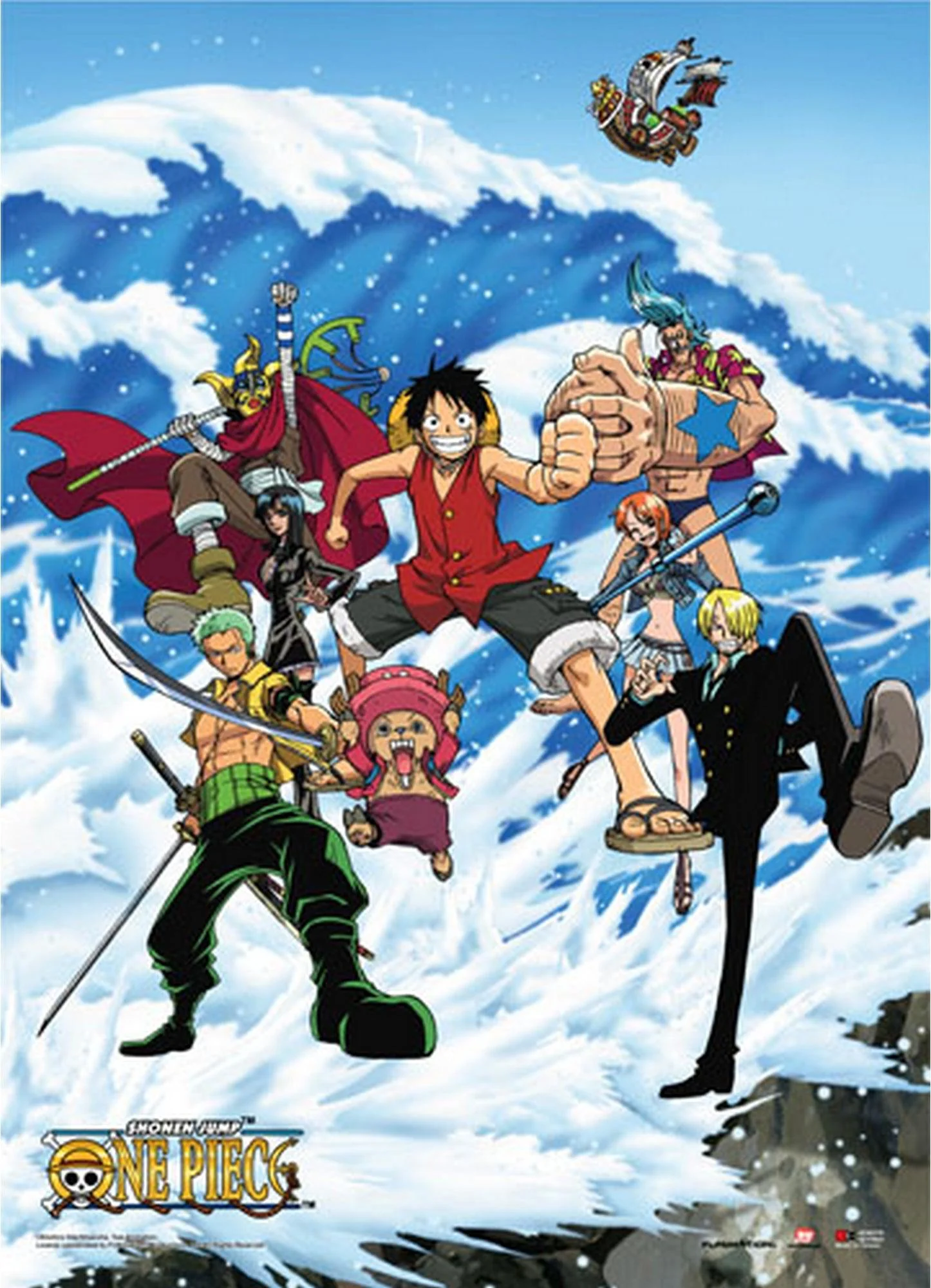 One Piece - Tidal & Wave Wall Scroll