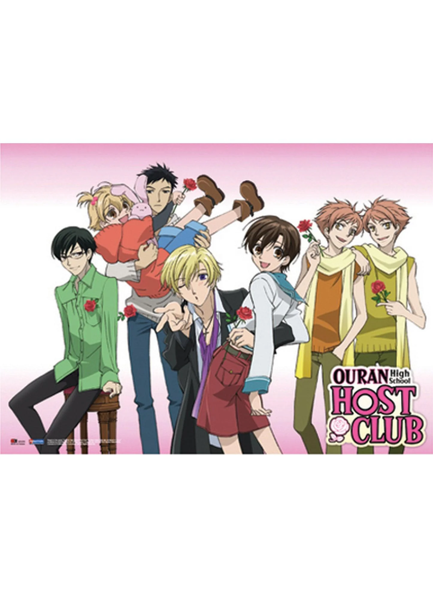 Ouran High School Host Club - Group Wall Scroll